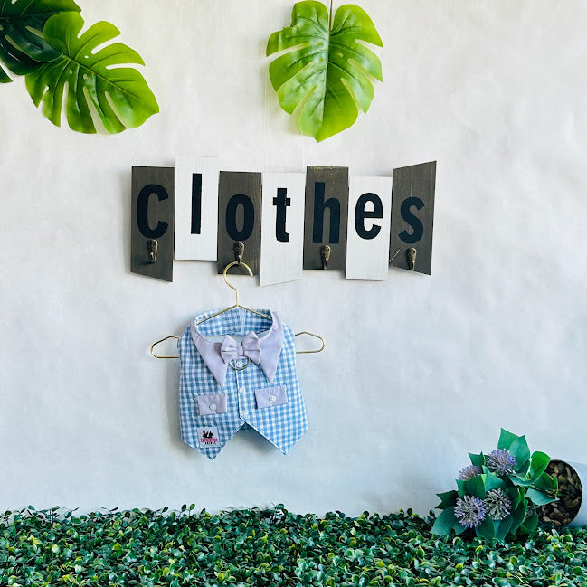 Baby Blue Squares Vest (2XLarge)