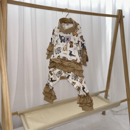 Jungle Animals Pijama (2XSmall)
