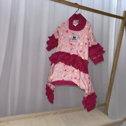 Magenta Tulip Pijama (2XSmall-Petite)