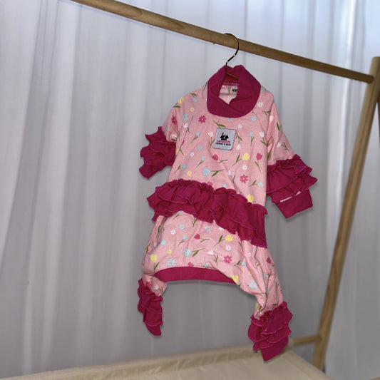 Magenta Tulip Pijama (Small-Petite)